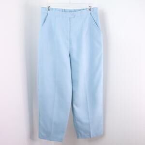 Vintage Blair Women’s M/8 Light Blue High Waist Cropped Coastal Knit Pants